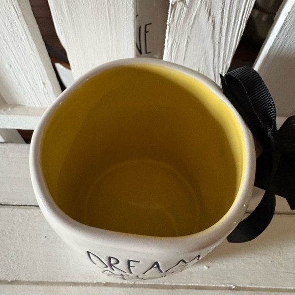 Rae Dunn White and Yellow Ceramic Mug - Picture 2 of 3